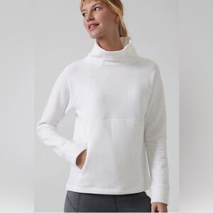 Athleta polartec funnel neck - Medium, white